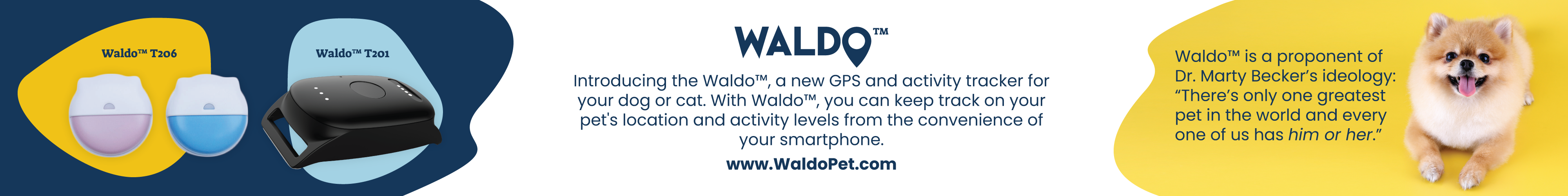 Waldo Pet GPS Tracker Advertisement